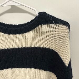 Brandy Melville blue & cream striped sweater